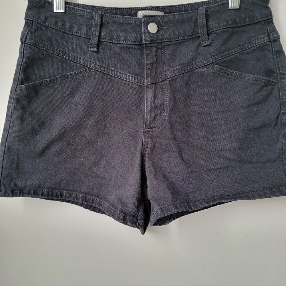 Universal THREAD Womens Shorts Size 8 Vintage Midi Dark Wash - Picture 9 of 12